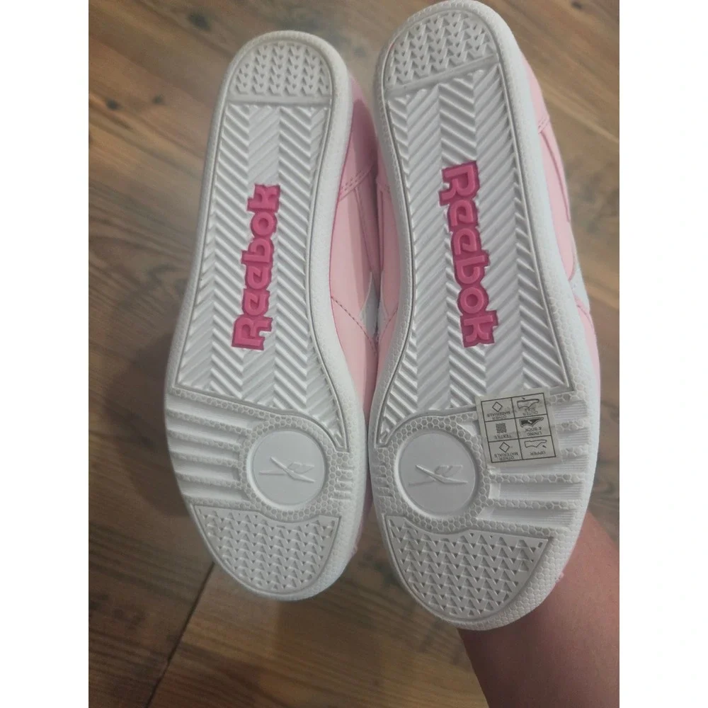 Reebok Kids Pink Mary Jane Sneakers Double Strap Flats 3 New Street Ballet Sport